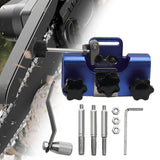 Maxbell Chain Saw Sharpening Jig Tool Kit Length 8.5cm Sturdy Aluminum Alloy Portable Blue