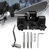 Maxbell Maxbell Chain Saw Sharpening Jig Tool Kit Length 8.5cm Sturdy Aluminum Alloy Portable Black