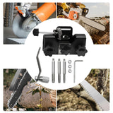 Maxbell Maxbell Chain Saw Sharpening Jig Tool Kit Length 8.5cm Sturdy Aluminum Alloy Portable Black