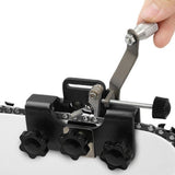 Maxbell Maxbell Chain Saw Sharpening Jig Tool Kit Length 8.5cm Sturdy Aluminum Alloy Portable Black