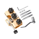 Maxbell Chain Saw Sharpening Jig Tool Kit Length 8.5cm Sturdy Aluminum Alloy Portable Golden