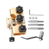 Maxbell Chain Saw Sharpening Jig Tool Kit Length 8.5cm Sturdy Aluminum Alloy Portable Golden