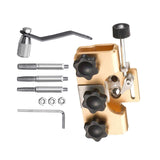 Maxbell Chain Saw Sharpening Jig Tool Kit Length 8.5cm Sturdy Aluminum Alloy Portable Golden