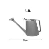 Maxbell Watering Can 1.8L Portable Long Handle Watering Pot for Outdoor Patio Office Gray