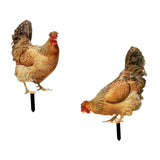 Maxbell Hen Shape Garden Stakes Decoration Acrylic Figurine for Garden Porch Pathway Style A and B