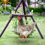 Maxbell Chicken Garden Statue Stake Hen Lawn Ornament Gift Outside Rooster Yard Arts Style C