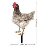 Maxbell Chicken Garden Statue Stake Hen Lawn Ornament Gift Outside Rooster Yard Arts Style C