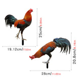 Maxbell Garden Stakes Decoration Yard Stakes Animal Sculpture for Garden Patio Fence Style A and B