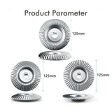 Maxbell 3x Wood Carving Disc Set Angle Grinder Polishing Home Grinding Wheel Shaping Inner Dia 12.5cm