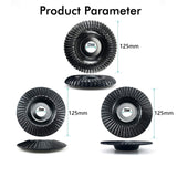Maxbell 3Pcs Angle Grinder Disc Portable Wood Shaping Wheel for Marble Tea Tray Wood 125mm