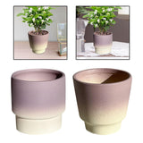 Maxbell Pottery Planter with Drainage Hole Plant Pot for Desktop Outdoor Indoor Yard 11cm