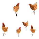 Maxbell Garden Stakes Garden Decoration Chicken Sculpture for Outdoor Backyard Patio Style A