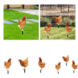 Maxbell Garden Stakes Garden Decoration Chicken Sculpture for Outdoor Backyard Patio Style A