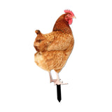 Maxbell Garden Stakes Garden Decoration Chicken Sculpture for Outdoor Backyard Patio Style A