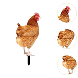 Maxbell Garden Stakes Garden Decoration Chicken Sculpture for Outdoor Backyard Patio Style A