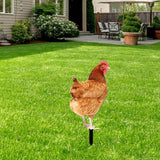 Maxbell Garden Stakes Garden Decoration Chicken Sculpture for Outdoor Backyard Patio Style A