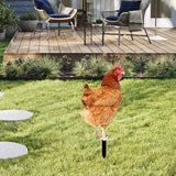 Maxbell Garden Stakes Garden Decoration Chicken Sculpture for Outdoor Backyard Patio Style A