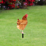 Maxbell Garden Stakes Garden Decoration Chicken Sculpture for Outdoor Backyard Patio Style A