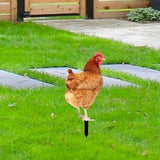 Maxbell Garden Stakes Garden Decoration Chicken Sculpture for Outdoor Backyard Patio Style A