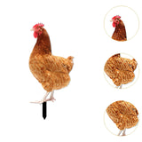 Maxbell Maxbell Garden Stakes Garden Decoration Chicken Sculpture for Outdoor Backyard Patio Style C