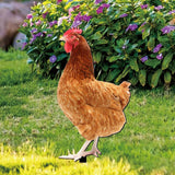 Maxbell Maxbell Garden Stakes Garden Decoration Chicken Sculpture for Outdoor Backyard Patio Style C