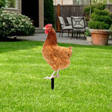 Maxbell Maxbell Garden Stakes Garden Decoration Chicken Sculpture for Outdoor Backyard Patio Style C