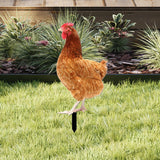 Maxbell Maxbell Garden Stakes Garden Decoration Chicken Sculpture for Outdoor Backyard Patio Style C