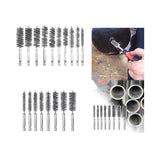 Maxbell Pipe Cleaning Brush Set Metal Straw Cleaner for Auto Parts Tubes Small Parts 10 Piece