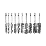 Maxbell Pipe Cleaning Brush Set Metal Straw Cleaner for Auto Parts Tubes Small Parts 10 Piece