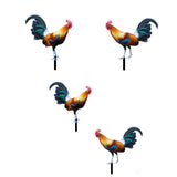 Maxbell Rooster Garden Stake Yard Sign Realistic Yard Art for Lawn Pathway Courtyard 21.5cmx25cm