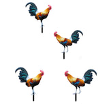 Maxbell Rooster Garden Stake Yard Sign Realistic Yard Art for Lawn Pathway Courtyard 21.5cmx25cm