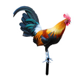 Maxbell Rooster Garden Stake Yard Sign Realistic Yard Art for Lawn Pathway Courtyard 21.5cmx25cm