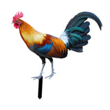 Maxbell Rooster Garden Stake Yard Sign Realistic Yard Art for Lawn Pathway Courtyard 24cmx23.66cm