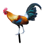 Maxbell Rooster Garden Stake Yard Sign Realistic Yard Art for Lawn Pathway Courtyard 24cmx23.66cm