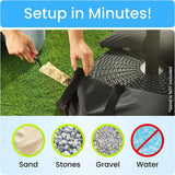 Maxbell 2Pcs Outdoor Fillable Sand Bags Weatherproof Heavy Duty Umbrella Base Weights