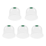 Maxbell 5 Pieces Garden Cloches 7.09" D x 6.3" H for Outdoors Plants Plants Starting