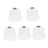 Maxbell 5 Pieces Garden Cloches 7.09" D x 6.3" H for Outdoors Plants Plants Starting