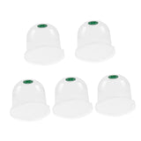 Maxbell 5 Pieces Garden Cloches 7.09" D x 6.3" H for Outdoors Plants Plants Starting