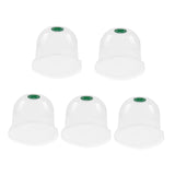 Maxbell 5 Pieces Garden Cloches 7.09" D x 6.3" H for Outdoors Plants Plants Starting