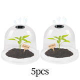 Maxbell 5 Pieces Garden Cloches 7.09" D x 6.3" H for Outdoors Plants Plants Starting