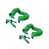 Maxbell Coil Garden Hose with Spray Nozzle Fruit and Vegetable Irrigation Water Hose 7.5Meter