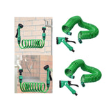 Maxbell Coil Garden Hose with Spray Nozzle Fruit and Vegetable Irrigation Water Hose 7.5Meter