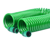 Maxbell Coil Garden Hose with Spray Nozzle Fruit and Vegetable Irrigation Water Hose 10Meter