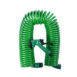 Maxbell Coil Garden Hose with Spray Nozzle Fruit and Vegetable Irrigation Water Hose 10Meter