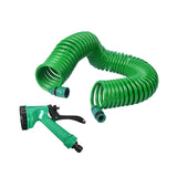 Maxbell Coil Garden Hose with Spray Nozzle Fruit and Vegetable Irrigation Water Hose 10Meter