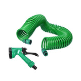 Maxbell Coil Garden Hose with Spray Nozzle Fruit and Vegetable Irrigation Water Hose 10Meter