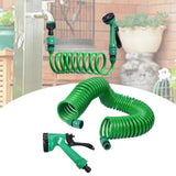 Maxbell Coil Garden Hose with Spray Nozzle Fruit and Vegetable Irrigation Water Hose 10Meter