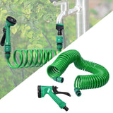 Maxbell Coil Garden Hose with Spray Nozzle Fruit and Vegetable Irrigation Water Hose 10Meter