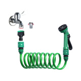 Maxbell Coil Garden Hose with Spray Nozzle Fruit and Vegetable Irrigation Water Hose 10Meter