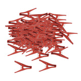 Maxbell 100x Plant Support Clips Plants Stem Clamp for Tomato Loofahs Trellis Fruits Flat Type S